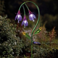 Solar Flower Stake Light - Fuchsia
